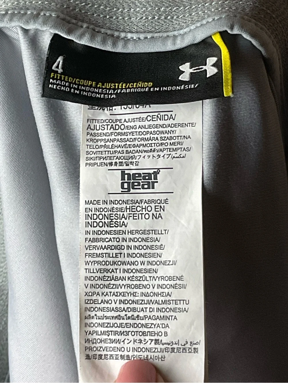 Under Armour Gray Performance Heat Gear Golf Skort Tennis Gorpcore Athletic Sz 4